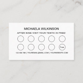 Weiße Hundekuh auf schwarzem Pet Grooming Service Treuekarte