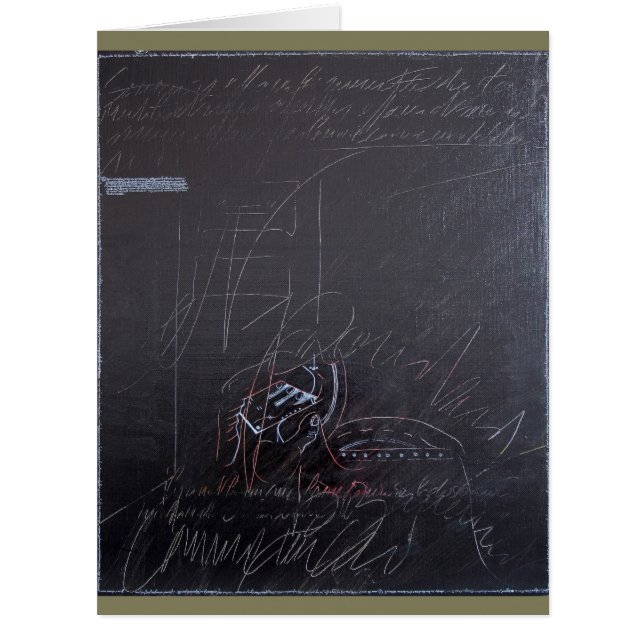 Weiße Ideen und Blackboards 3 Big Card (Vorderseite)