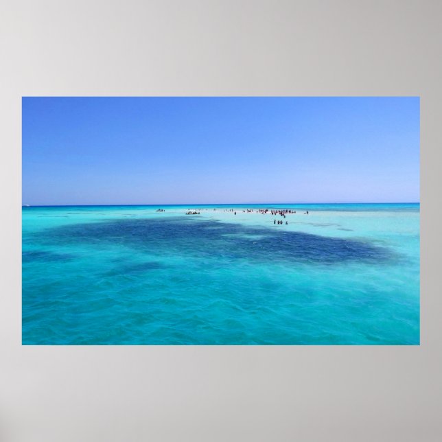 Weiße Insel im Roten Meer Poster (Vorne)