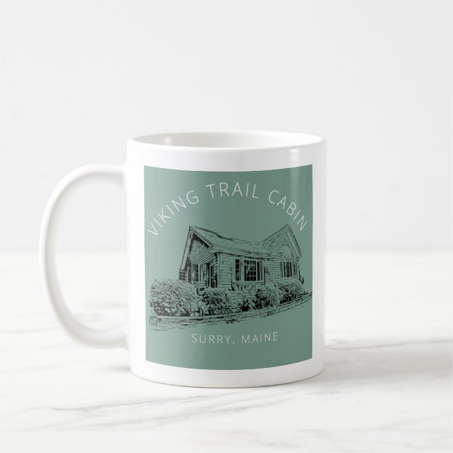 Weiße Kaffeetasse (Links)