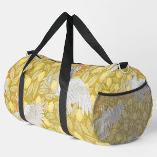 Weiße Kakadus und Zitronen Duffle Bag