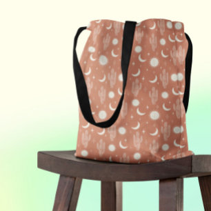 Weiße Kaktusmuster Tasche