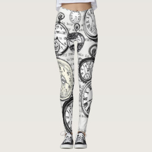 Weiße Kaninchen-Alice im Wunderland Leggings