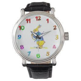 Weiße Kaninchen Armbanduhr