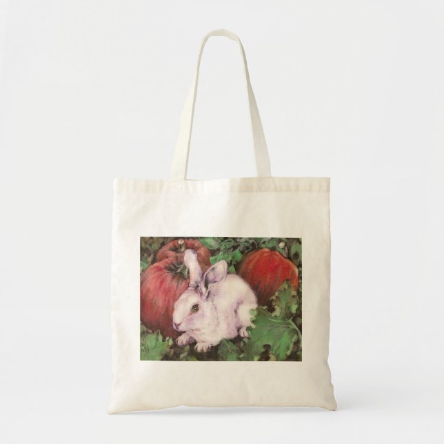 Weiße Kaninchen-Tasche Tragetasche (Vorne)