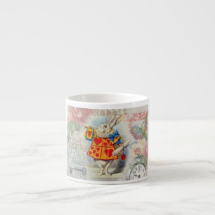 Weiße Kaninchenherzen Alice Klassiker Espressotasse