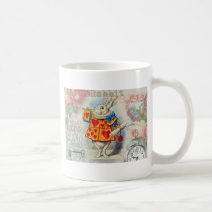 Weiße Kaninchenherzen Alice Klassiker Kaffeetasse