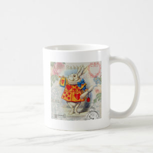 Weiße Kaninchenherzen Alice Klassiker Kaffeetasse
