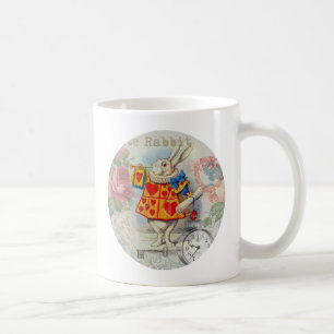 Weiße Kaninchenherzen Alice Klassiker Kaffeetasse