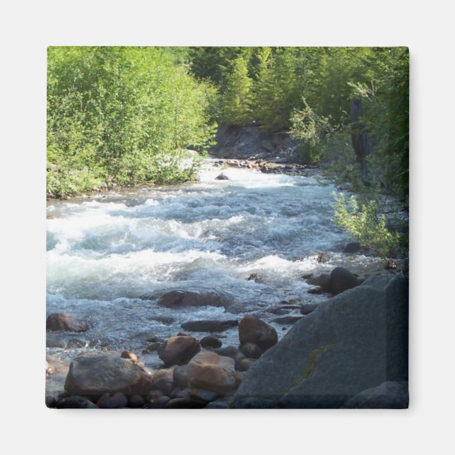 Weiße Kappen. Magnet (Vorne)