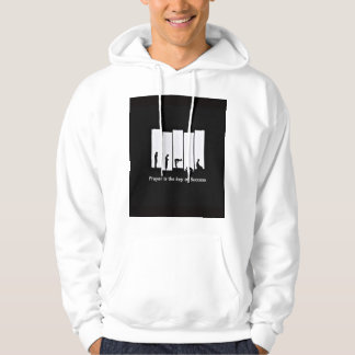Weiße Kapuzenjacke Bedruckte Herren Kapuzenjacke Hoodie