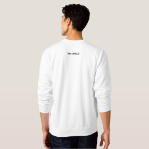 Weiße Kapuzenjacke Tom Besticktes Sweatshirt