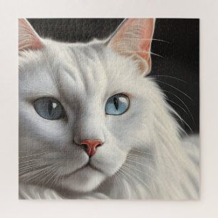 Weiße Katze