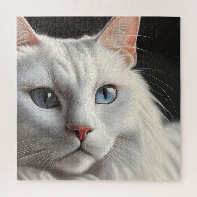 Weiße Katze (Vertikal)