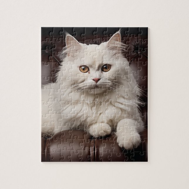 Weiße Katze (Vertikal)