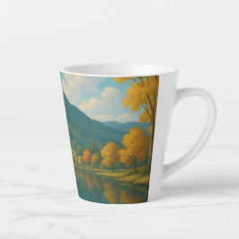 Weiße Katze am See - Tasse für Katze