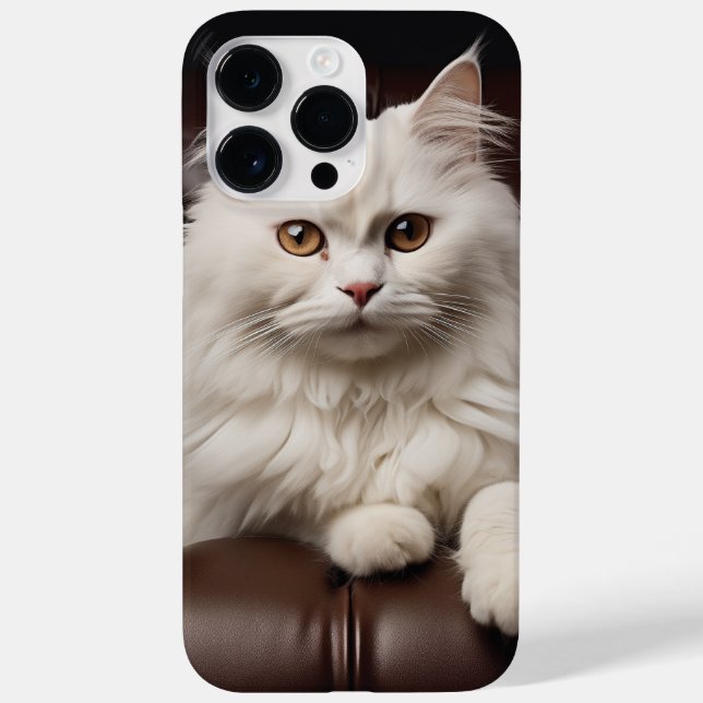 Weiße Katze Case-Mate iPhone 14 Pro Max Hülle (Rückseite)