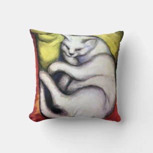 Weiße Katze, Franz Marc Kissen