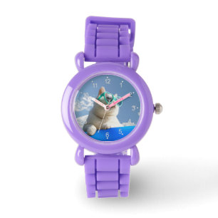 Weiße Katze im Urlaub Armbanduhr
