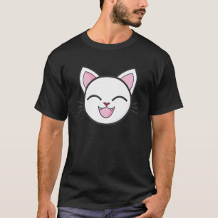 Weiße Katze Kitty Süß Niedlich Lustig Tier T-Shirt
