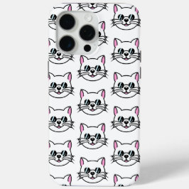 Weiße Katze mit schwarzer Brille / Sonnenbrille Case-Mate iPhone Hülle