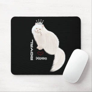 Weiße Katze Mousepad