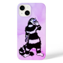 Weiße Katze Schädelmaske Whimsical Gothic