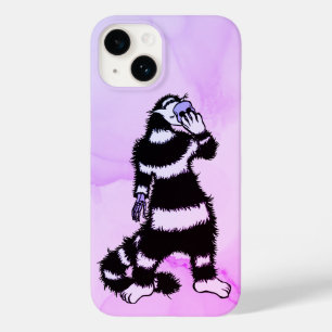 Weiße Katze Schädelmaske Whimsical Gothic Case-Mate iPhone 14 Hülle