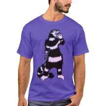 Weiße Katze Schädelmaske Whimsical Gothic