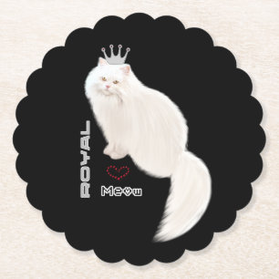 Weiße Katze Untersetzer