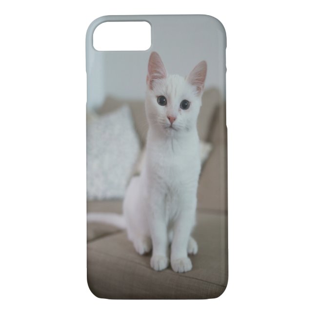 Weiße Katze | Zazzle_Growshop. Case-Mate iPhone Hülle (Rückseite)