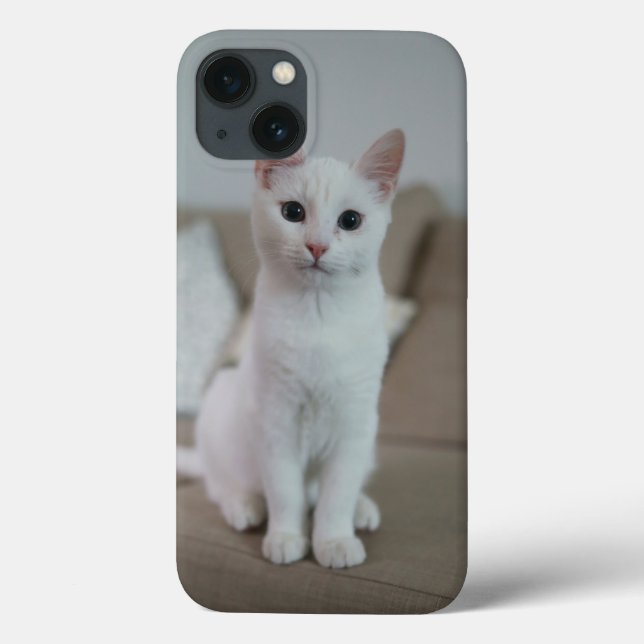 Weiße Katze | Zazzle_Growshop. Case-Mate iPhone Hülle (Rückseite)