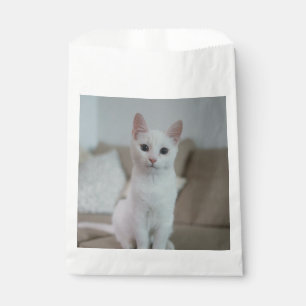 Weiße Katze Zazzle_Growshop. Geschenktütchen