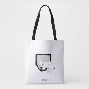 Weiße Katzen schlafen auf Multimedia-Tasche des No Tasche