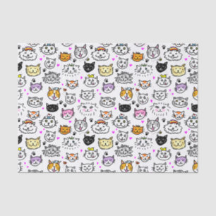 Weiße Katzenfackel Seidenpapier