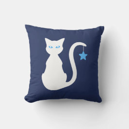 Weiße Katzenkissen Kissen