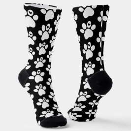 Weiße Katzenpaw-Muster-Socken Socken