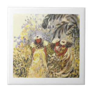 Weiße Keramik Tile für Inlay oder Trivet! Fliese