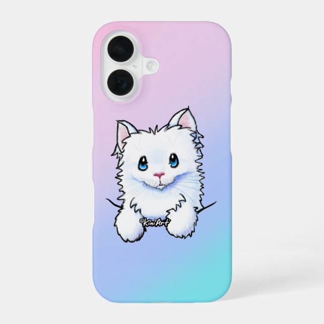 Weiße Kitty iPhone-Hülle iPhone 16 Hülle (Rückseite)