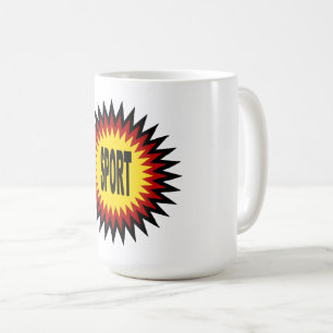 Weiße klassische Tasse DESIGN DEUTSCHLAND SPORT