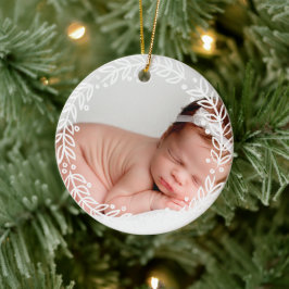 Weiße Kleider | Red Baby's First Christmas Keramik Ornament