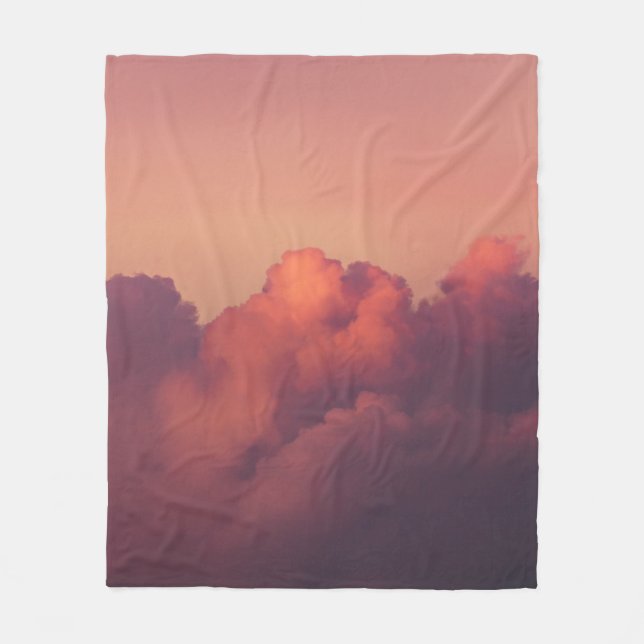 WEISSE KLICKEN UND BLAUE SKY FLEECEDECKE (Vorderseite)