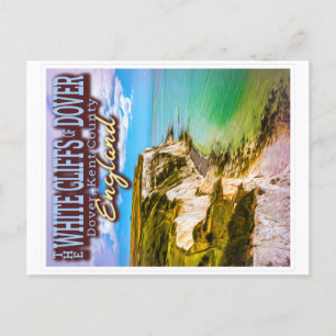 WEISSE KLIFFE VON DOVER - DOVER KENT ENGLAND POSTKARTE