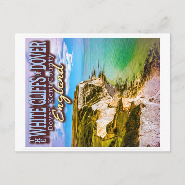 WEISSE KLIFFE VON DOVER - DOVER KENT ENGLAND POSTKARTE (Vorderseite)