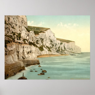 Weiße Klippen von Dover, Kent, England Poster