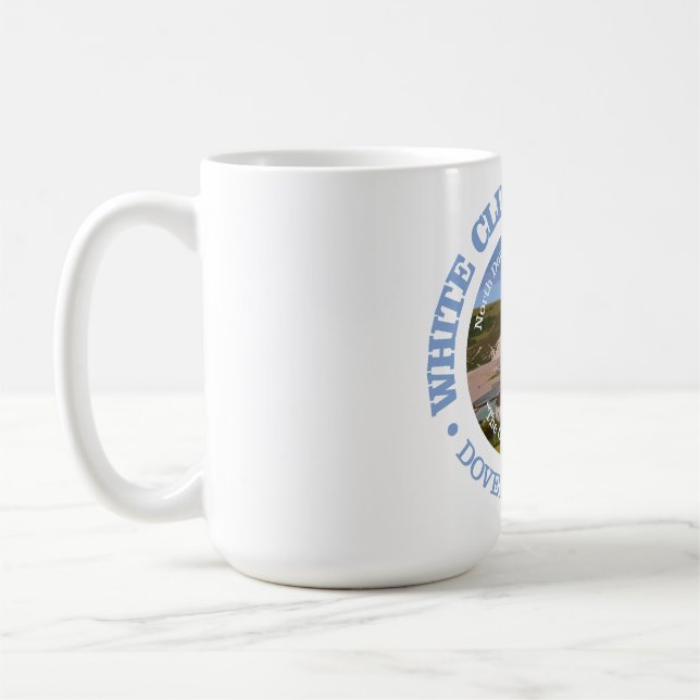 Weiße Klippen von Dover (rd) Kaffeetasse (Links)