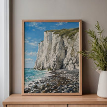 Weiße Klippen von Dover Strand Kunst