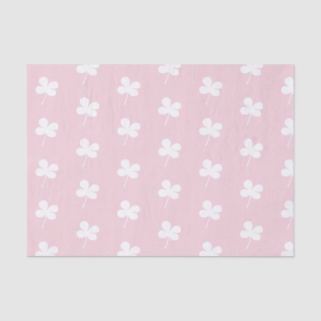 Weiße Knöchel auf rosa Seidenpapier (Vorderseite)