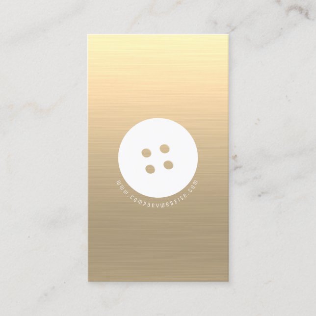 Weiße Knopfnähte, Schneider Visitenkarte (Vorderseite)