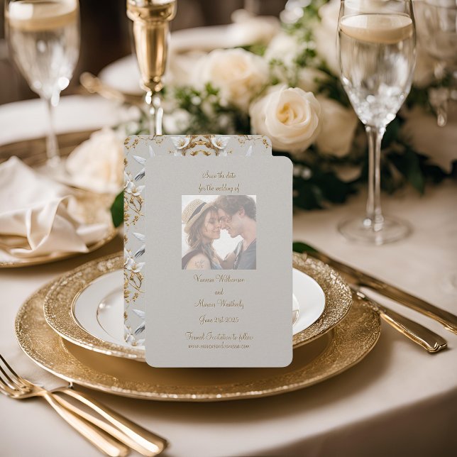 Weiße Kolibri-Hochzeit Einladungskarte (Von Creator hochgeladen)